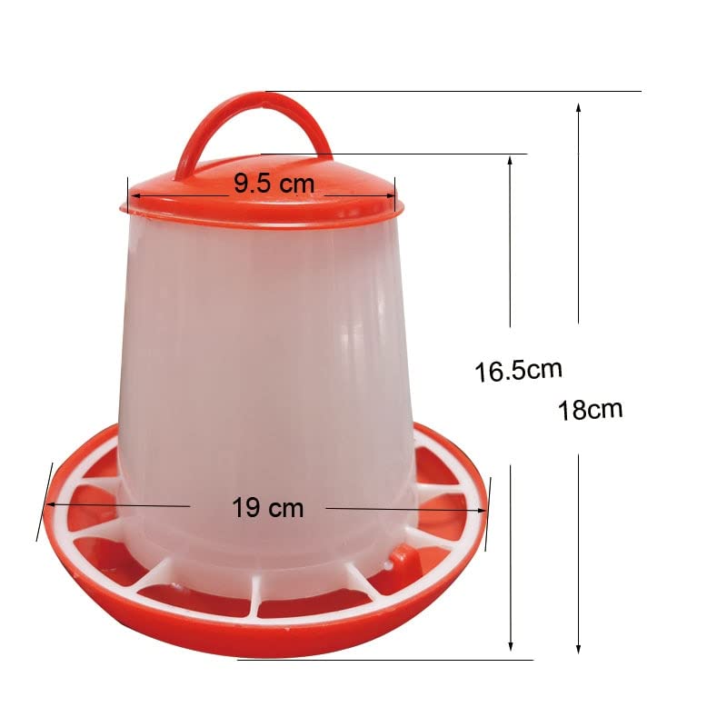 Mangeoire Et Abreuvoir Automatiques Pour Poules 1,5kg + 1,5L - Kit Volaille, Canards, Poulailler | Distributeur Nourriture Eau Autonome
