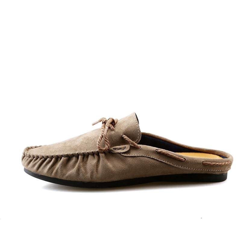 Men's Loafers Shoes Manual Stitching Backless Sandals Cloth Shoes Boatshoes Anti-Slip Resistant Flexible Classic Slip On2