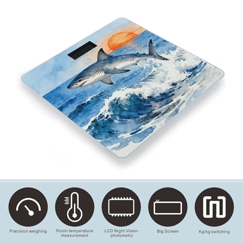 Báscula Digital para Baño con Pantalla LCD Antideslizante miniatura 3