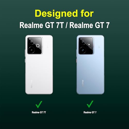Image of amazon basics Back Case Cover for Realme GT 7T | Compatible for Realme GT 7T Back Cover | Liquid Silicon Magic Case with Camera Protection | Dark Green