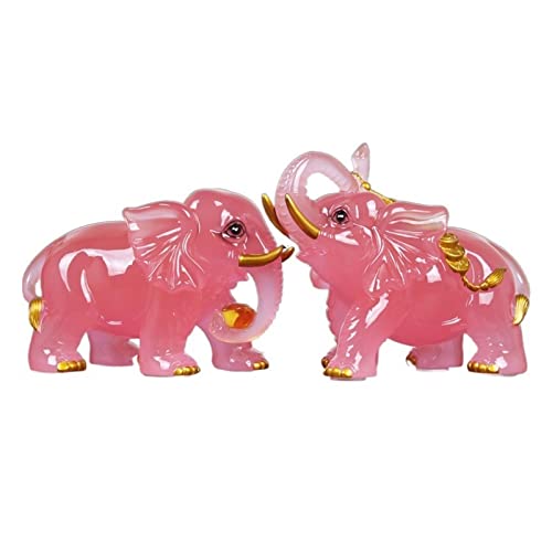 Sculptures d'éléphant Feng Shui en résine exquise artisanale