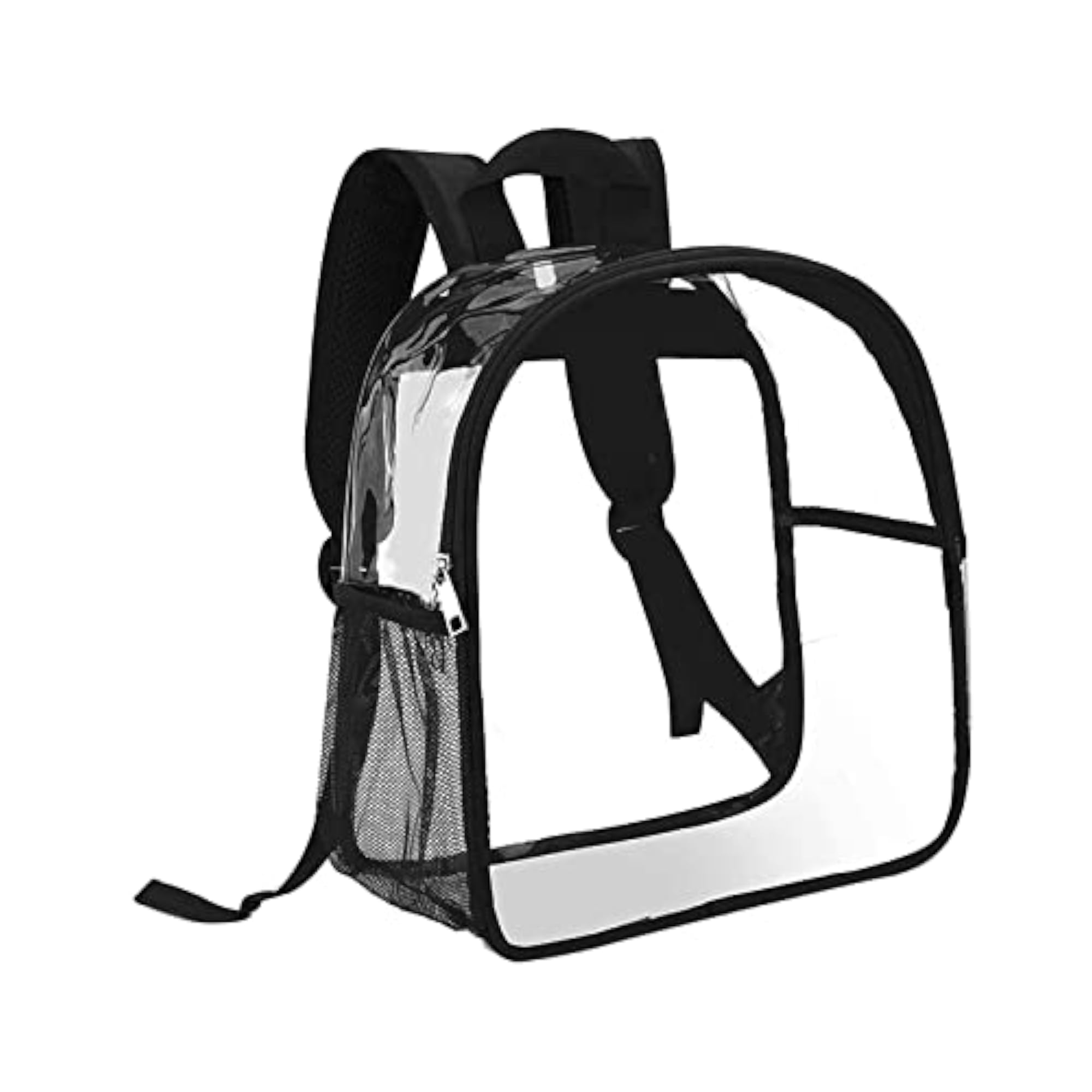 Clear Black Waterproof Backpack for Events and Travel
