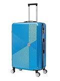 Flymax 29" Large Suitcases on 4 Wheels Lightweight Hard Shell Luggage Durable Check in Hold Luggage Built-in 3 Digit Combination Royal Blue 106L