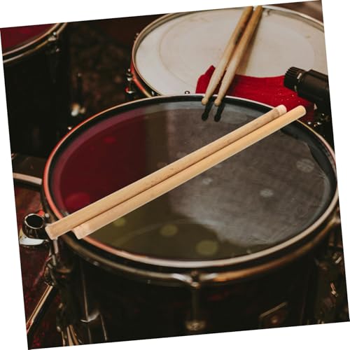 LIOOBO 1 par de baquetas de percusión antideslizantes para adultos, accesorios duraderos para batería para jazz, marcha y práctica miniatura 5