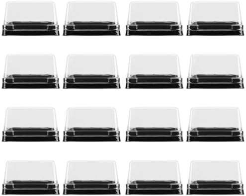 Hewnda 50 Pack 2 Inch of Clear plastic mini cake box muffins