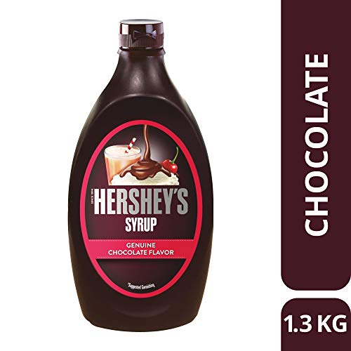 Image of HERSHEY'S Caramel Flavored Syrup | Delicious Caramel Flavor | 600 Gm Bottle + HERSHEY'S Chocolate Flavored Syrup | Delicious Chocolate Flavor | 1.3 kg Bottle, Liquid