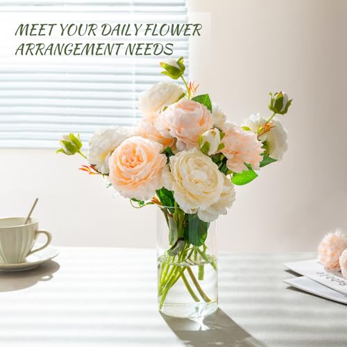 DYMFADFB Glass Cylinder Vases for Centerpieces - Tall Glass Vases for Flower, Clear Glass Flower Vases Bulk Floating Candle Vases for Table Centerpiece Wedding Home Décor - Image 5