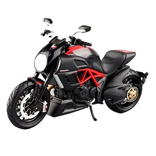 Modèle réduit moto deux roues Ducati Diavel échelle 1/12 pour déco bureau
