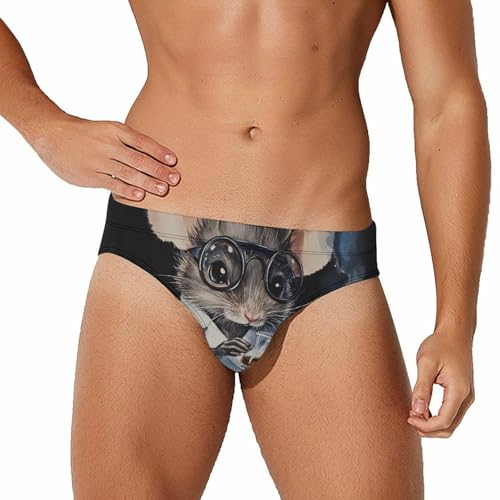 Lab Rat Men's Swim Brief Sexy Bikini Swimwear Swimsuit Trunks Bathing Suits