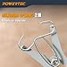 POWERTEC Miter Spring Clamps Kit with Spring Loaded Pliers and 8 Miter Clamps – Quick Clamp Set for Woodworking, Picture Frames, Wood Trim, and Crown Molding (72341)