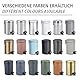 WENKO Treteimer Mod. Leman, 3 Liter, mit herausnehmbarem Einsatz, aus lackiertem Stahl, 17 x 25 x 22,5 cm, Dunkelblau