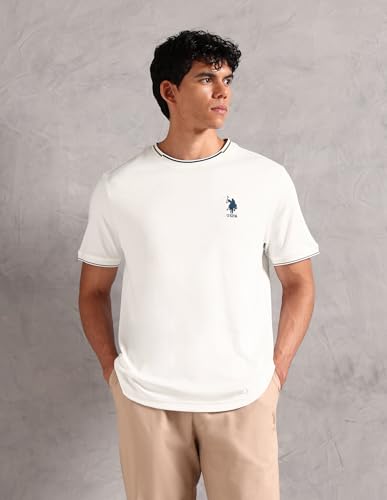 Image of U.S. Polo ASSN. Mens OEE08 Crew Neck Comfort Fit Lounge T-Shirt