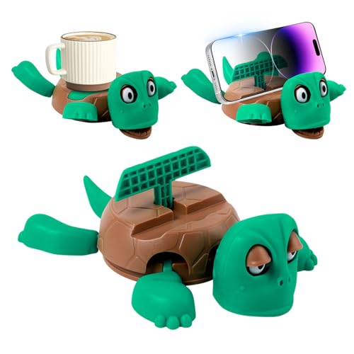 Sttrzop Turtle Coaster Funny Cup Holder Insulated Drink Mat for Coffee and Wine Glasses Gag Gift for Tortoise Lovers & Home Decor