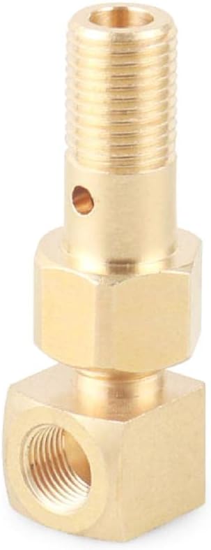 Bolt Adapter Compatible-for Pressure Gauge Injection-System M12X1.25 to 1/8-27 Npt Auto Car Replacement Accessories Aeromotive-Fuel Pressure Regulator Rebuild Kit Dash-Mounted Tester Hose-Master