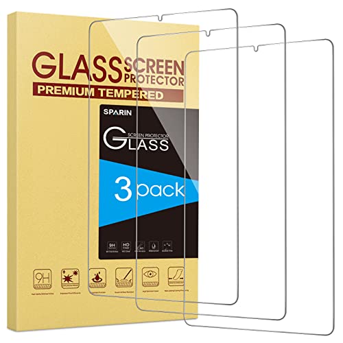 SPARIN Lot de 3 Verre Trempé pour Samsung Galaxy Tab S6 Lite (édition 2022/2020) 10,4 pouce, Compatible avec S Pen, Durabilité Exceptionnelle, Anti Rayures/sans Bulles