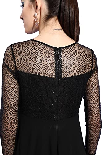 Image of Miss Chase Women's Long Sleeve Sequin Maxi Dress
