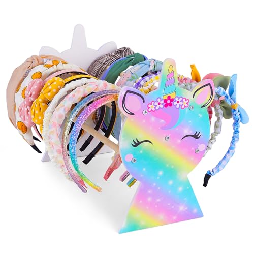 MHJY Soporte de Diadema Organizador de Diademas Unicornio Organizador Coleteros de Accesorios Para el Cabello Niñas MHJY Soporte de Diadema Organizador de Diademas Unicornio Organizador Coleteros de Accesorios Para el Cabello Niñas