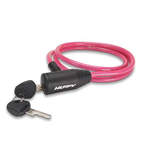 Huffy Translucent Key Lock - Cable Pink