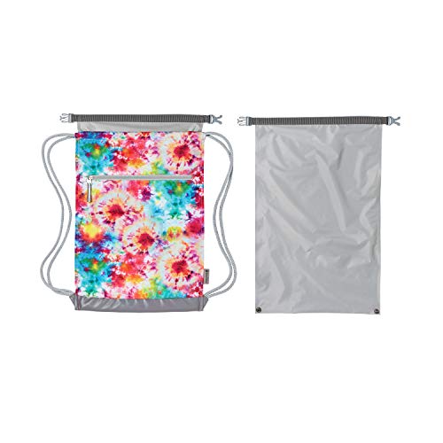 Skog Å Kust GymSak | Bolsas 2 en 1 con cierre de cordón y bolsa seca impermeable desmontable | Tie Dye miniatura 5