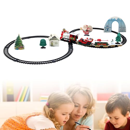 Circuit de train de Noël évitez l'ennui des enfants grâce aux animations sons et lumières