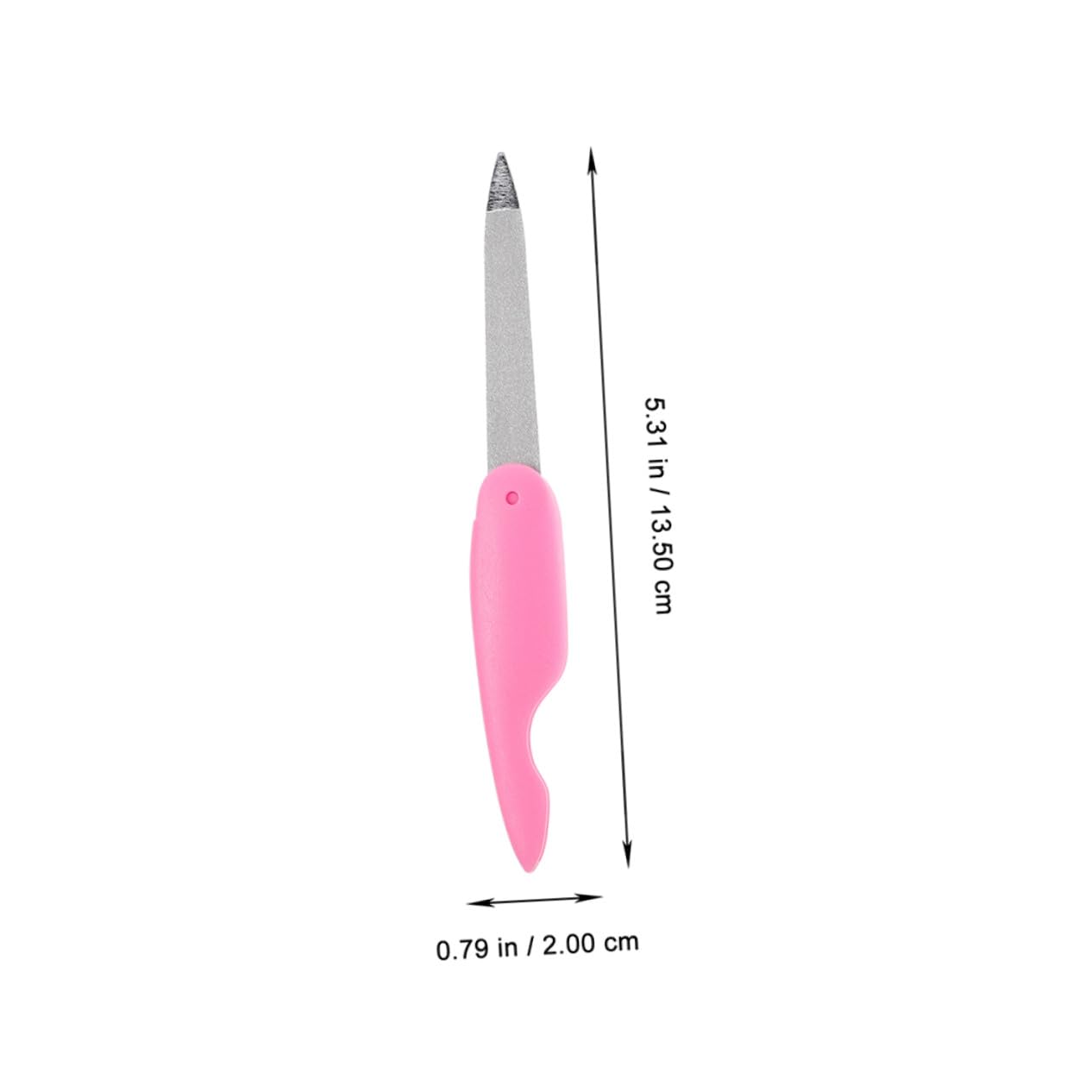 Set di 8 Lime per Unghie Pieghevoli Rosa, Doppia Faccia | Abs e Metallo, per Salone e Uso Domestico, Finitura Compatta Texture Delicata