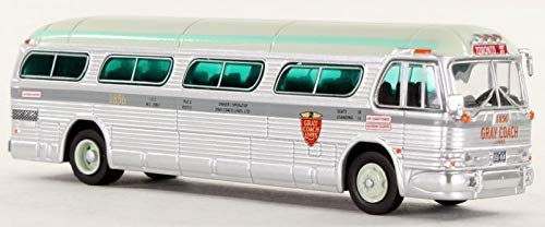 Iconic Replicas Gray Coach Canada GM PD4104 Diecast Bus 1:87 Scale- HO Scale New in The Box!