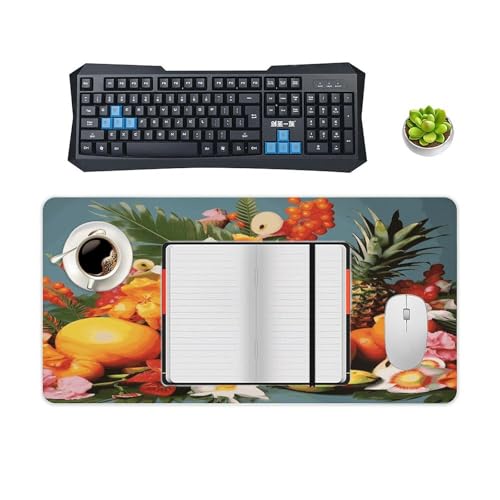 Pad Mouse Grande con Diseño Tropical y Base Antideslizante miniatura 4