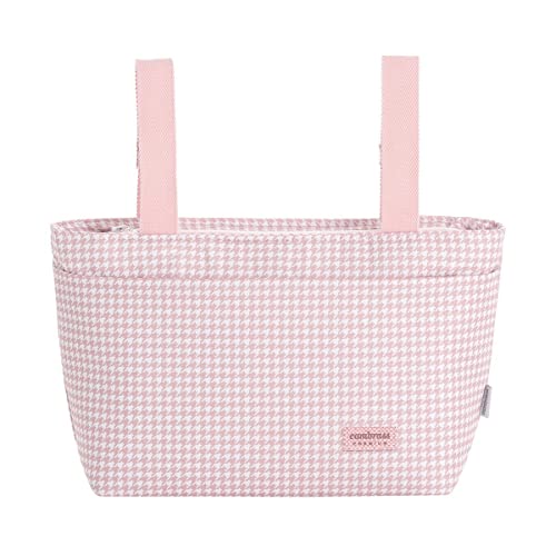 Cambrass - Bolso carro maternal para bebe - bolso de maternidad para carritos de bebe - organizador para pañales y otras cosas de bebe - Windsord Rosa 13x38x20 cm