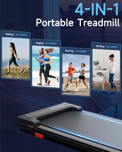 Standing treadmill desk