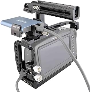 MAGICRIG BMPCC 4K & 6K Full Cage with NATO Top Handle, SSD Mount Clamp, HDMI Cable Clamp for Blackmagic Pocket Cinema Camera 4K & 6K