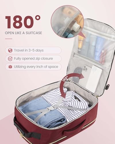 Image of LOVEVOOK 40L Travel Backpack Flight Approved Carry on Backpack,3 Packing Cubes,Waterproof Personal Item Travel Bag,TSA Carry on Luggage Suitcase Travel Essentials,Gifts for Women & Men,fits 17 inch Laptop
