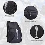 AFISHTOUR-Waterproof-Helmet-Backpack-for-MotorcycleCyclingSkateboard-30L-Lightweight-Motorbike-Helmet-Backpack-for-Men-with-Laptop-Compartment-Inert-Packet-Reflective-Logo-Black