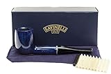 Savinelli Italian Tobacco Smoking Pipes, Arcobaleno Smooth Blue 111