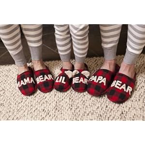 Dearfoams Women’s Christmas Gifts for Mom Cute Matching Family Pajama Mama Bear Slipper Dearfoams Womens Christmas Gifts for Mom Cute Matching Family Pajama Mama Bear Slipper
