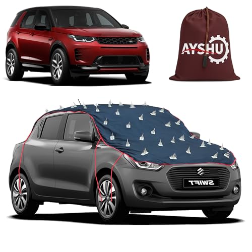 Image of AYSHU Water-Resistant Spike Car Cover for Land Rover Discovery Sport - Protects from Dogs, Monkeys, Dust, Sunlight & UV - Full Roof Universal Fit