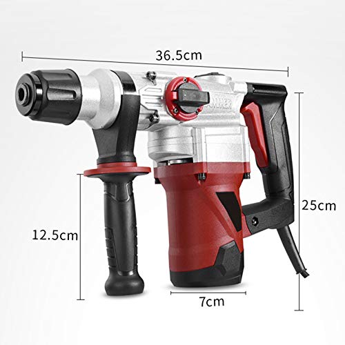 SDS-Plus Bohrhammer Mit Vibrationskontrolle Und Sicherheitskupplung, 1100 W Hochleistungs-Abbruchhammer Für Beton… – Bild 4