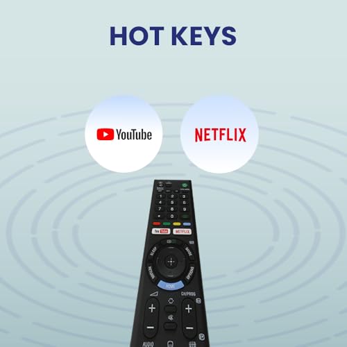 Image of Sony TV Remote Compatible with Sony Bravia Smart LED LCD UHD OLED QLED 4K Android TV Models, Replacement Remote Control, Black LED 266 NVC