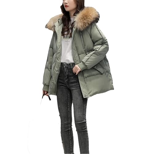 Parkas d'hiver surdimensionnés EN8 pour femme style coréen en coton épais taille M