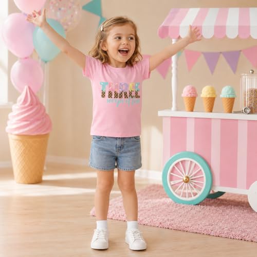 Image of Toddler Girls 3rd Birthday Shirts for Girls 3 Years Old Outfit for Party Tshirt