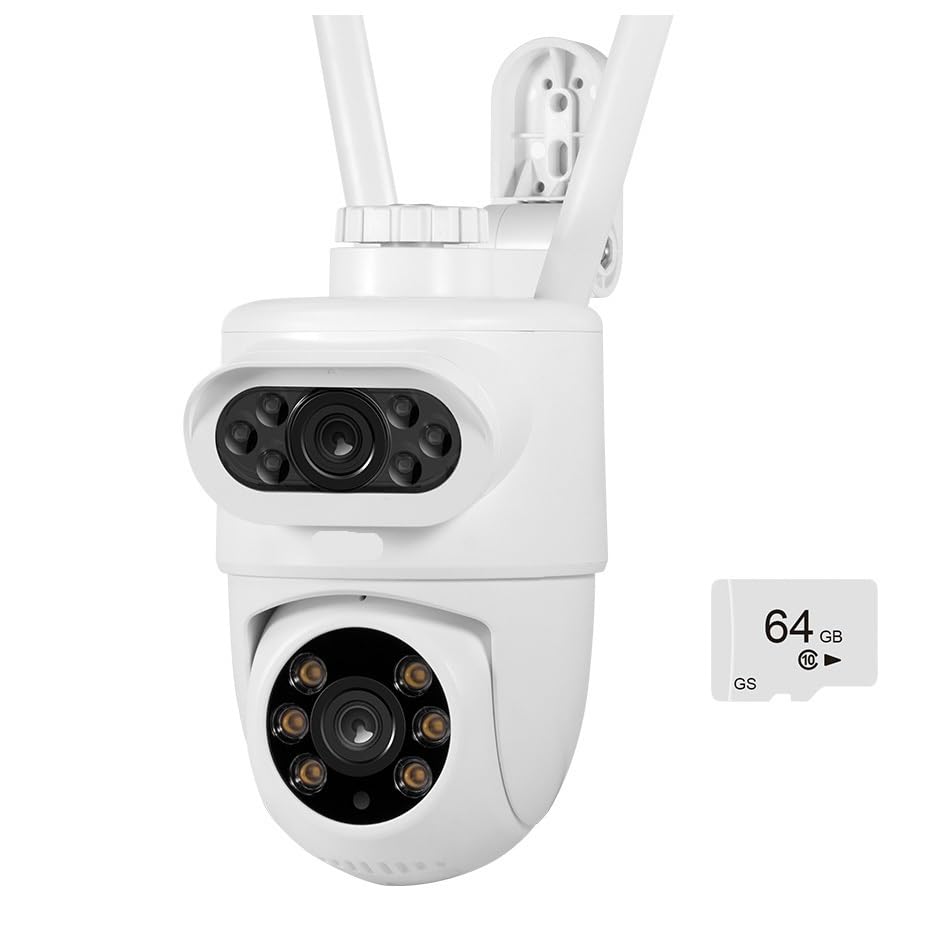 Caméra extérieure WiFi PTZ à Double Objectif 10MP 5K