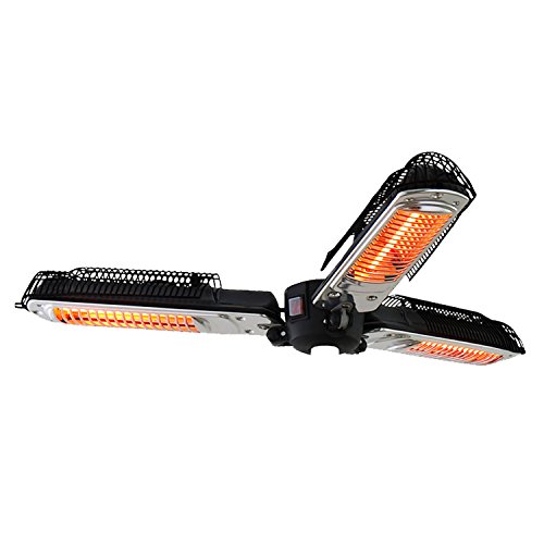 Las mejores estufas de exterior: comparativa 2023 6 Outsunny Calentador Electrico Portatil Estufa 100x100x8.5cm 3 Potencias Ajustables Nuevo