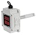THD-DD1-T, Temp/Humidity Transducer, Duct Mount, 100mm Sensing Pole, 3 Digit Display, RS485(MODBUS RTU) Output, 24VDC Power