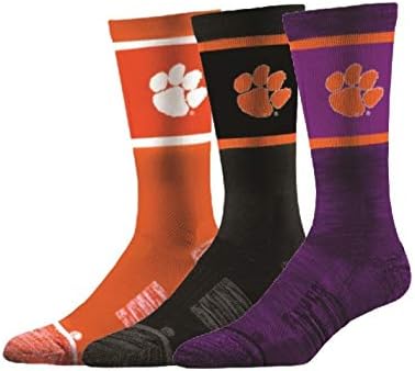 Elite Fan Shop NCAA Men's Sock 3-Pack (6 Total Socks)