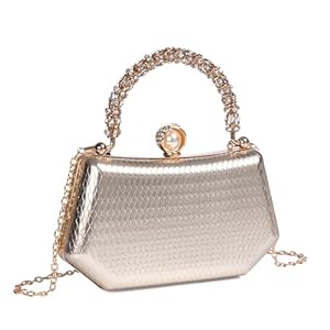 YYIHER Small Evening Bag Clutch Purses for Women Sparkly Glitter Purse Diamond Crystal Handbag