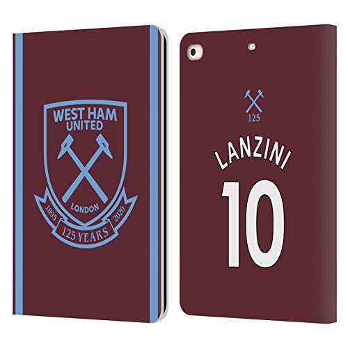 Étui cuir iPad 9.7 West Ham United avec fonction support et fentes pour cartes