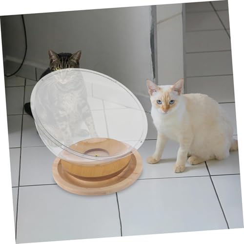 Lit pour chat transparent contre l'anxiété nid semi-fermé cocon - 5
