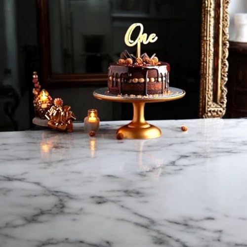Image of Gold Acrylic ONE Cake Topper - First Birthday Cake Decoration for Boys & Girls | Elegant Acrylic Topper for Baby's 1st Birthday, Anniversary & Special Celebrations.