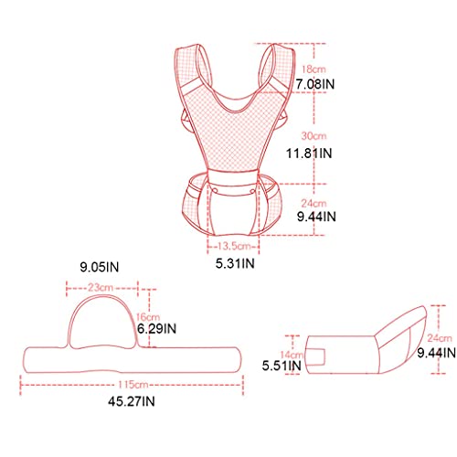 moreoustitory Babydrager met taillekruk draagdoek wrap heupstoel reizen hold taille riem rugzak draagkruk - Image 4