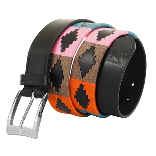 Polo Belt 100% Leather Embroidered Unisex Gaucho Argentina Strong Argentinian Style Hand Stitched Argentinian Leather3