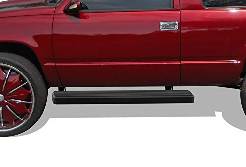 Estribos de acero inoxidable negro 6in compatibles Chevy GMC 88-98 miniatura 1